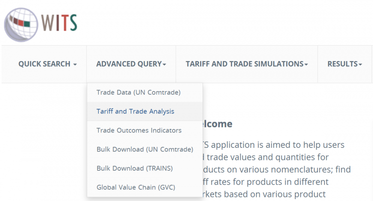 Interface of the WITS Data Query Tool.png
